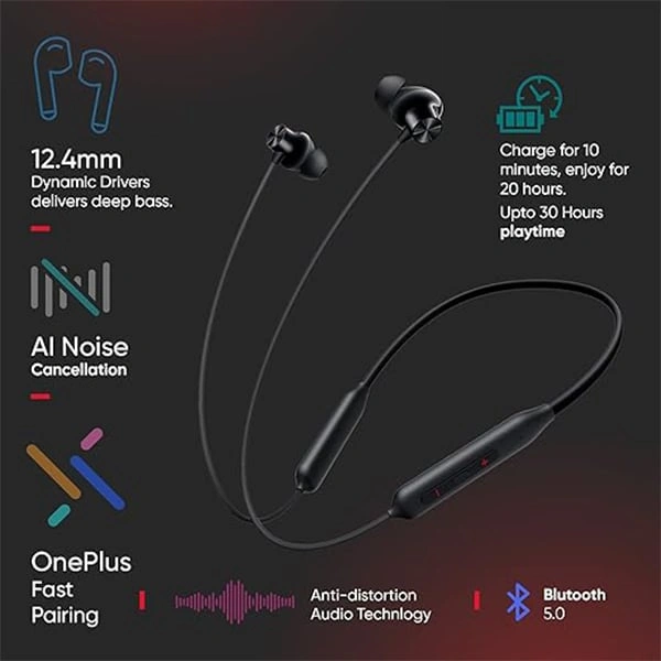 OnePlus Bullets Z2 Bluetooth Wireless in Ear Earphones with Mic - Jazz Green - Jazz Green