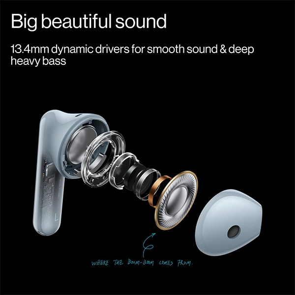 OnePlus Nord Buds CE Truly Wireless Earbuds - Mist Grey - Mist Grey