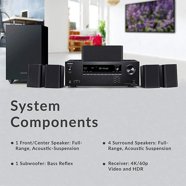 Onkyo HT-S3910 Home Audio Theater Speaker