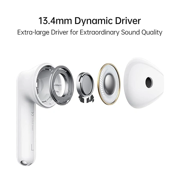 OPPO Enco Air 2 Bluetooth Truly Wireless Earbuds - White - White