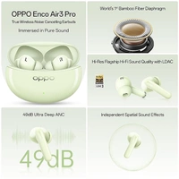 OPPO Oppo Enco Air 3 Pro Wireless Earbuds - Green - Green