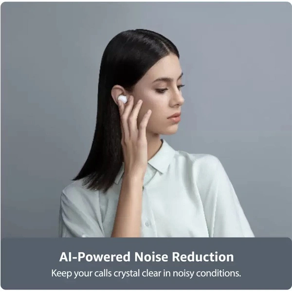 OPPO Enco W11 With Noise Cancellation for calls Bluetooth Headset - White