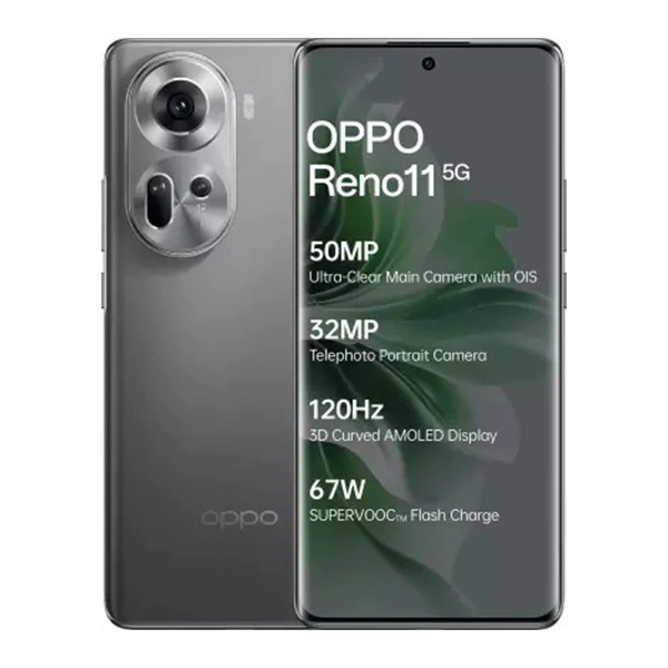 OPPO Reno11 5G (256 GB, 8 GB RAM) - Rock Grey - Rock Grey
