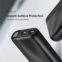 Oraimo 20000 mAh 12W Lithium Polymer Power Bank - Black