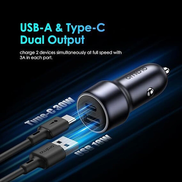 Oraimo 48W Car Charger Adapter with Dual Output