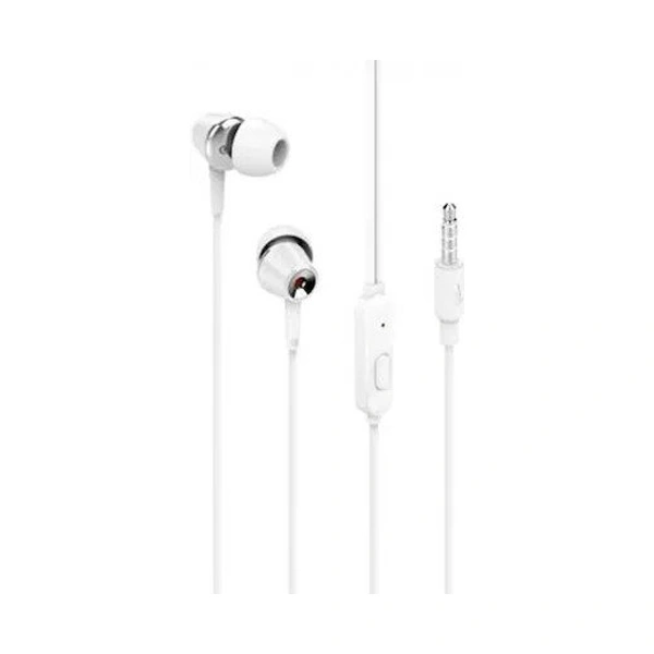 Oraimo Bass OEP-E23 Earphones with Mic - White - White