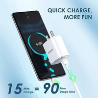 Oraimo OCW-I99S+CC54 20W Charger With Type-C To Type-C - White