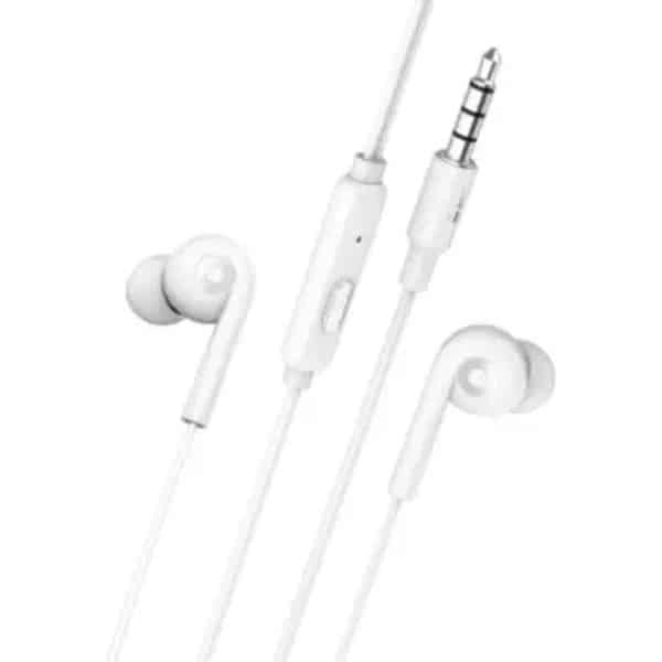 Oraimo OEP-E10 CONCH Strong Bass Earphone with Mic - White - White
