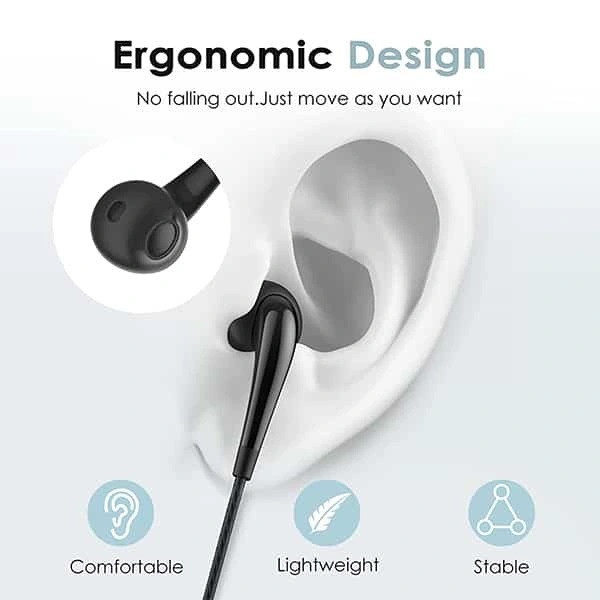 Oraimo OEP-E21 Wired Headset - White - White