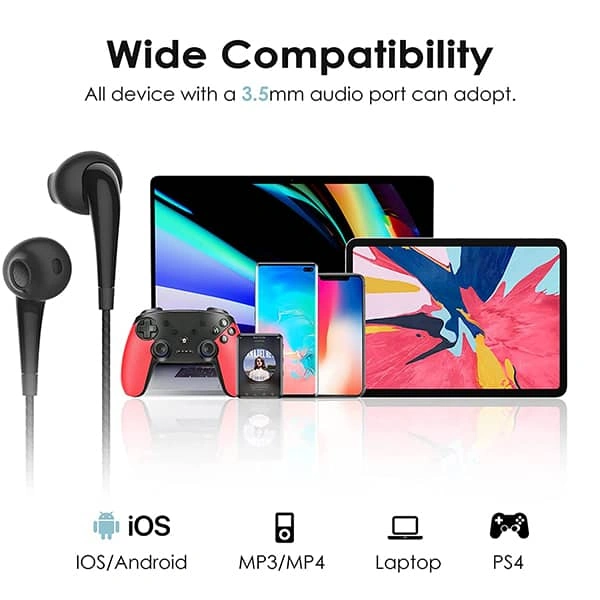 Oraimo OEP-E21 Wired Headset - White - White