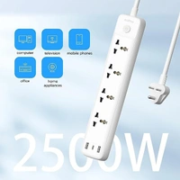 Oraimo PowerHub 2 Power Strip 2500W Extension Board with USB C Ports - White