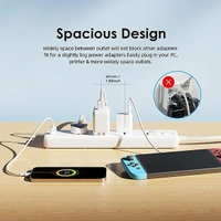 Oraimo PowerHub 2 Power Strip 2500W Extension Board with USB C Ports - White