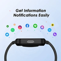 Oraimo Smart Watch Heart Rate & Notification - Blue, White