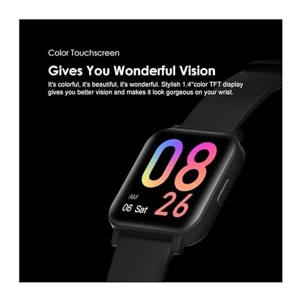 Oraimo Tempo S2 Blood Oxygen Heart Rate Smart Watch - Black