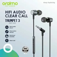 Oraimo Trumpet 3 OEP-E-40 In the Earphone With Mic Wired Headset - Black