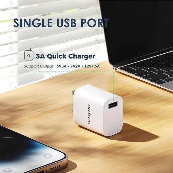 Oraimo Type-C OCW-E97S + C53 18W Charger With Type-C Cable - White