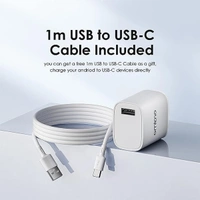 Oraimo Type-C OCW-E97S + C53 18W Charger With Type-C Cable - White
