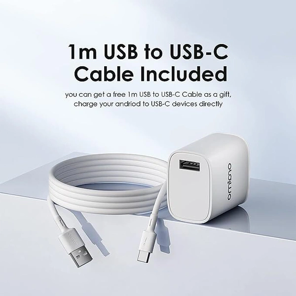 Oraimo Type-C OCW-E97S + C53 18W Charger With Type-C Cable - White