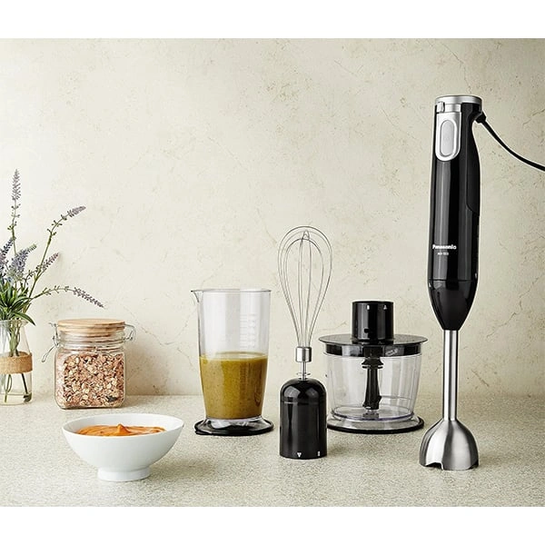 Panasonic MX-SS1 600 Watt Chooper Electric Hand Blender - Black, Blue