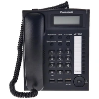 Panasonic Single Line KX-TS880MX Corded Landline Phone - White - White