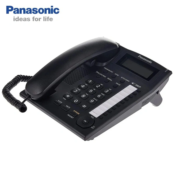 Panasonic Single Line KX-TS880MX Corded Landline Phone - White - White