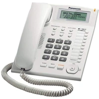 Panasonic Single Line KX-TS880MX Corded Landline Phone - White - White