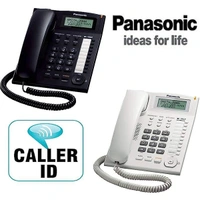 Panasonic Single Line KX-TS880MX Corded Landline Phone - White - White