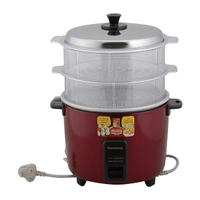 Panasonic SR-WA22HSS 2.2 Litre Automatic Momo Cooker Warmer (Burgundy) - Burgundy