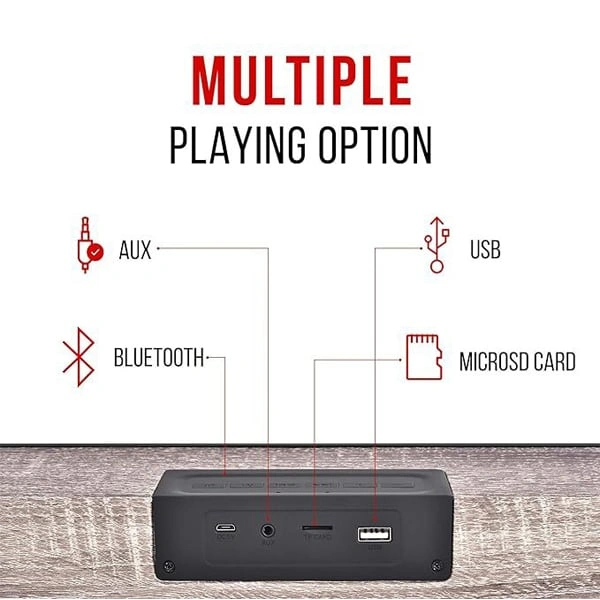 Pebble Basswoods Heavy Bass 16W Bluetooth Speaker