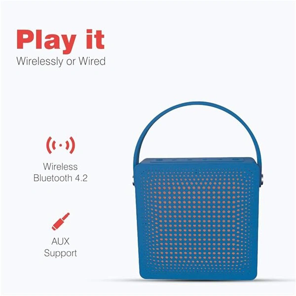 Pebble BassX Extreme Bluetooth Speaker - Blue - Blue