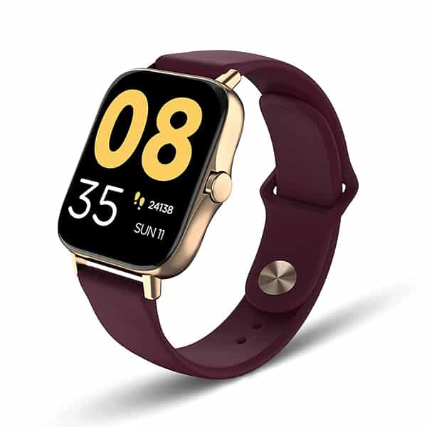Pebble Cosmos Smartwatch with Bluetooth Calling - Burgundy - Burgundy