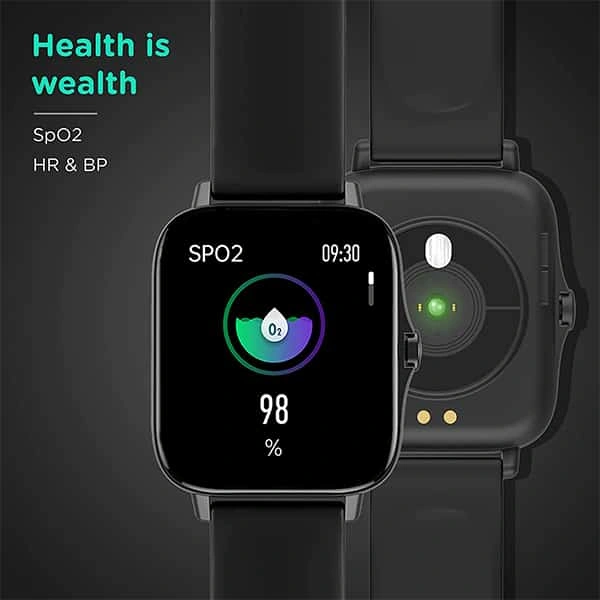 Pebble Cosmos Smartwatch with Bluetooth Calling - Space Black - Space Black