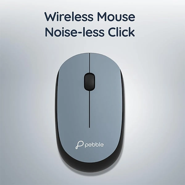 Pebble Digit001 Wireless Keyboard & Mouse - Jet Black, Whisky Brown