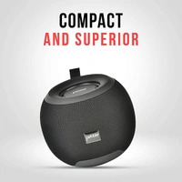 Pebble Dome Heavy Bass 5W Bluetooth Speaker - Grey - Grey