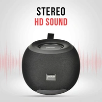 Pebble Dome Heavy Bass 5W Bluetooth Speaker - Grey - Grey