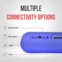 Pebble Edge 10W Wireless Bluetooth Speaker with Microphone