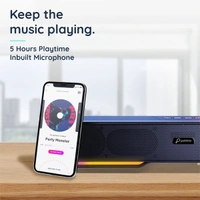 Pebble Glide Bluetooth Speaker - Black - Black
