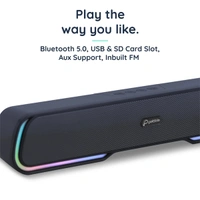 Pebble Glide Bluetooth Speaker - Black - Black