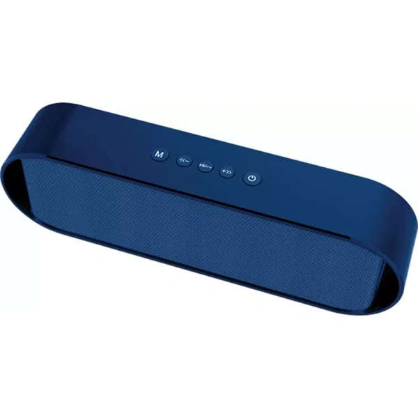 Pebble Groove Slide 14W Portable Wireless Bluetooth Speaker - Blue - Blue