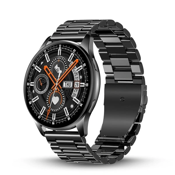 Pebble Mettle 1.32" Round HD Display Smart Watch