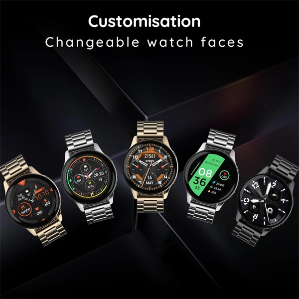 Pebble Mettle 1.32" Round HD Display Smart Watch