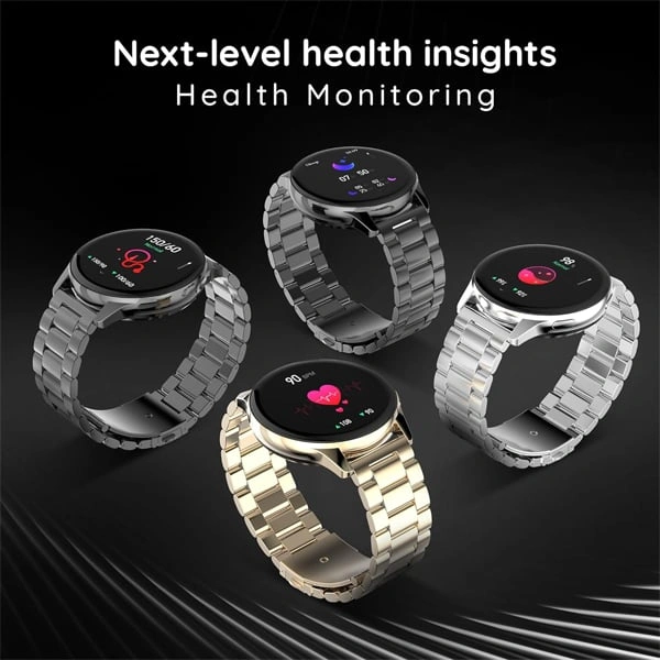Pebble Mettle 1.32" Round HD Display Smart Watch