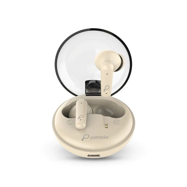 Pebble Trubuds True Wireless Earbuds - Peach - Peach