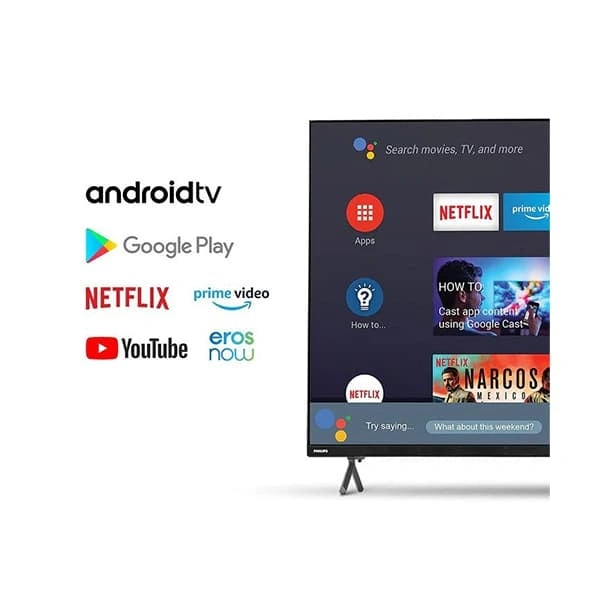 Philips 55 inches 4K Ultra HD Android Smart LED TV (55PUT8115/94)