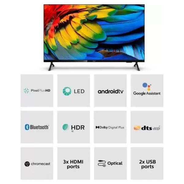 Philips 6900 80cm LED Smart Android TV (32PHT6915/94)