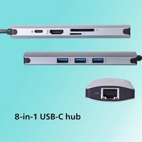 Philips 8 in 1 USB DLK5518C/94 USB Hub