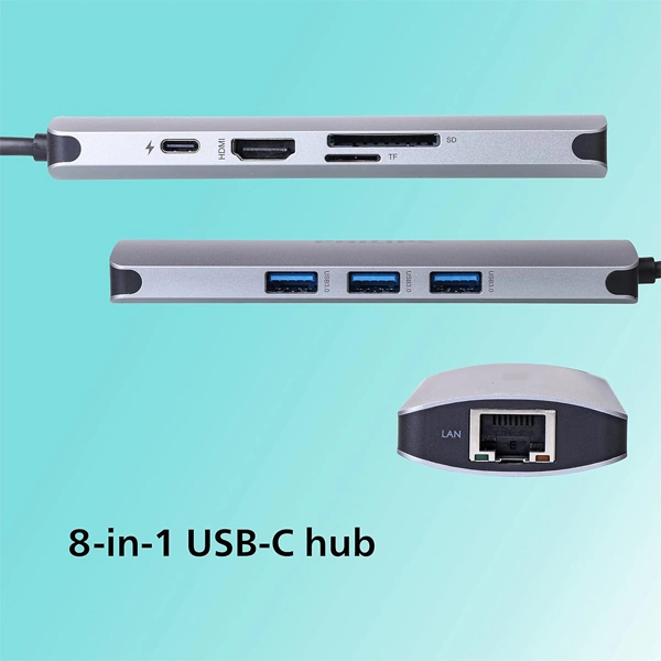 Philips 8 in 1 USB DLK5518C/94 USB Hub