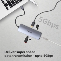 Philips 8 in 1 USB DLK5518C/94 USB Hub