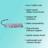 Philips 8 in 1 USB DLK5518C/94 USB Hub