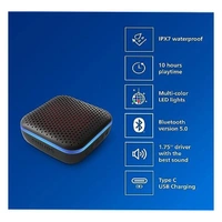 Philips Audio Bluetooth Speaker TAS2505B 6W with LED Lights - Black